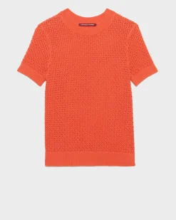 Femme Comptoir des Cotonniers Pull A Manches Courtes En Coton