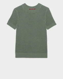 Femme Comptoir des Cotonniers Pull A Manches Courtes En Coton