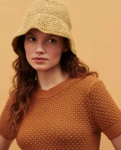Femme Comptoir des Cotonniers Pull A Manches Courtes En Coton
