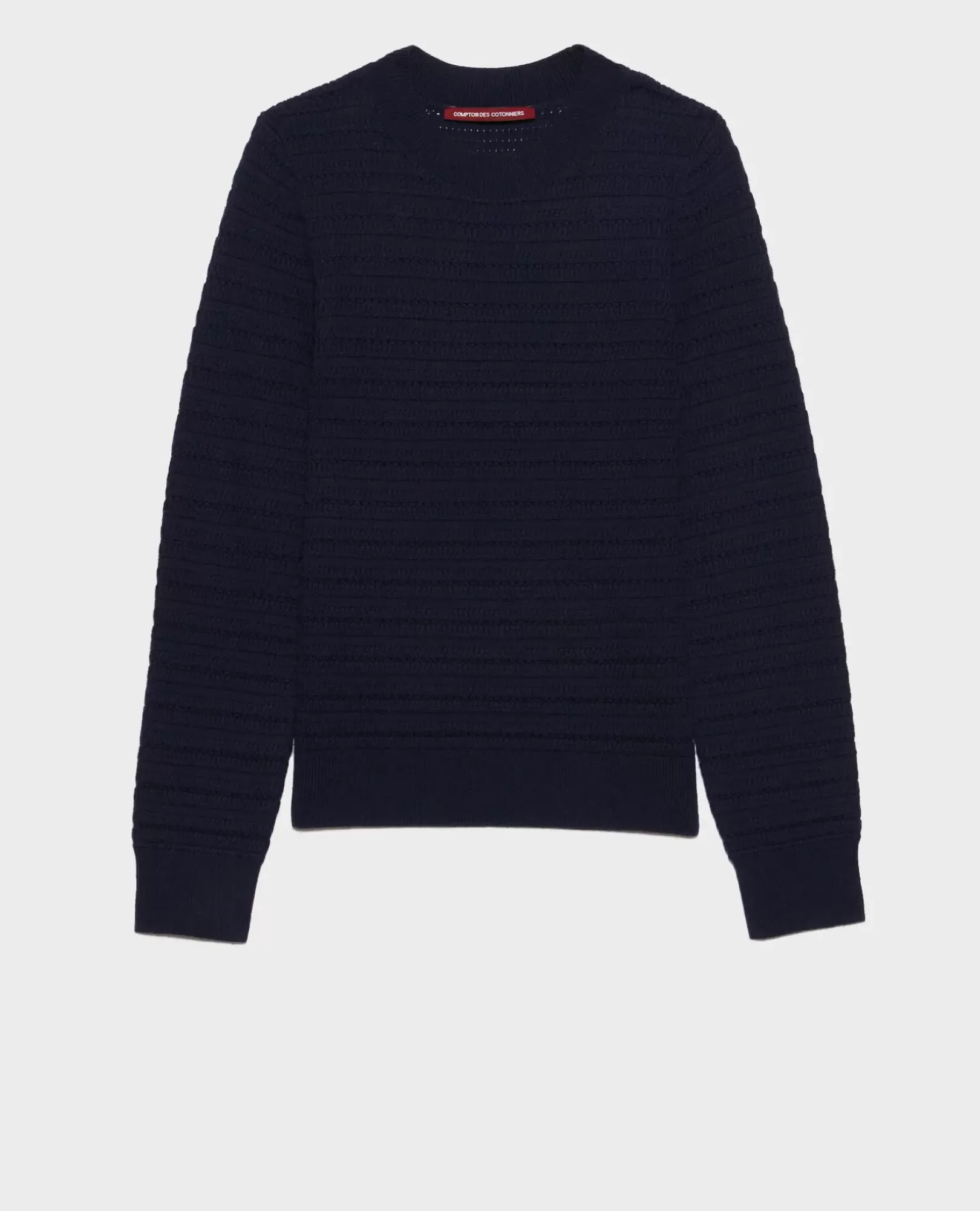 Femme Comptoir des Cotonniers Pull Ajoure En Laine Merinos