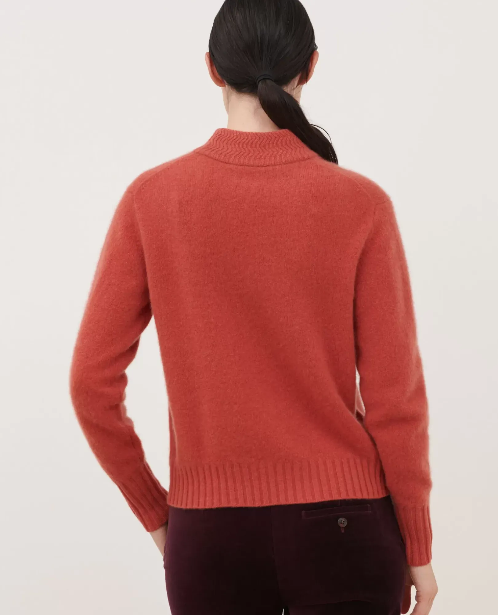 Femme Comptoir des Cotonniers Pull Col Montant En Cachemire