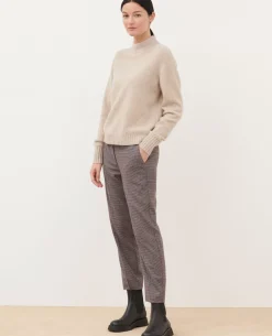 Femme Comptoir des Cotonniers Pull Col Montant En Cachemire