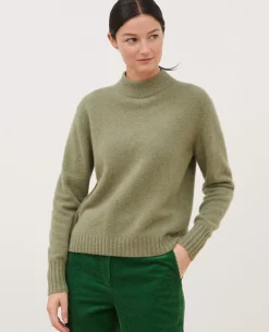 Femme Comptoir des Cotonniers Pull Col Montant En Cachemire