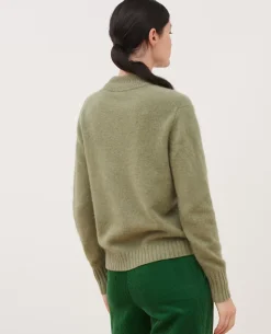 Femme Comptoir des Cotonniers Pull Col Montant En Cachemire