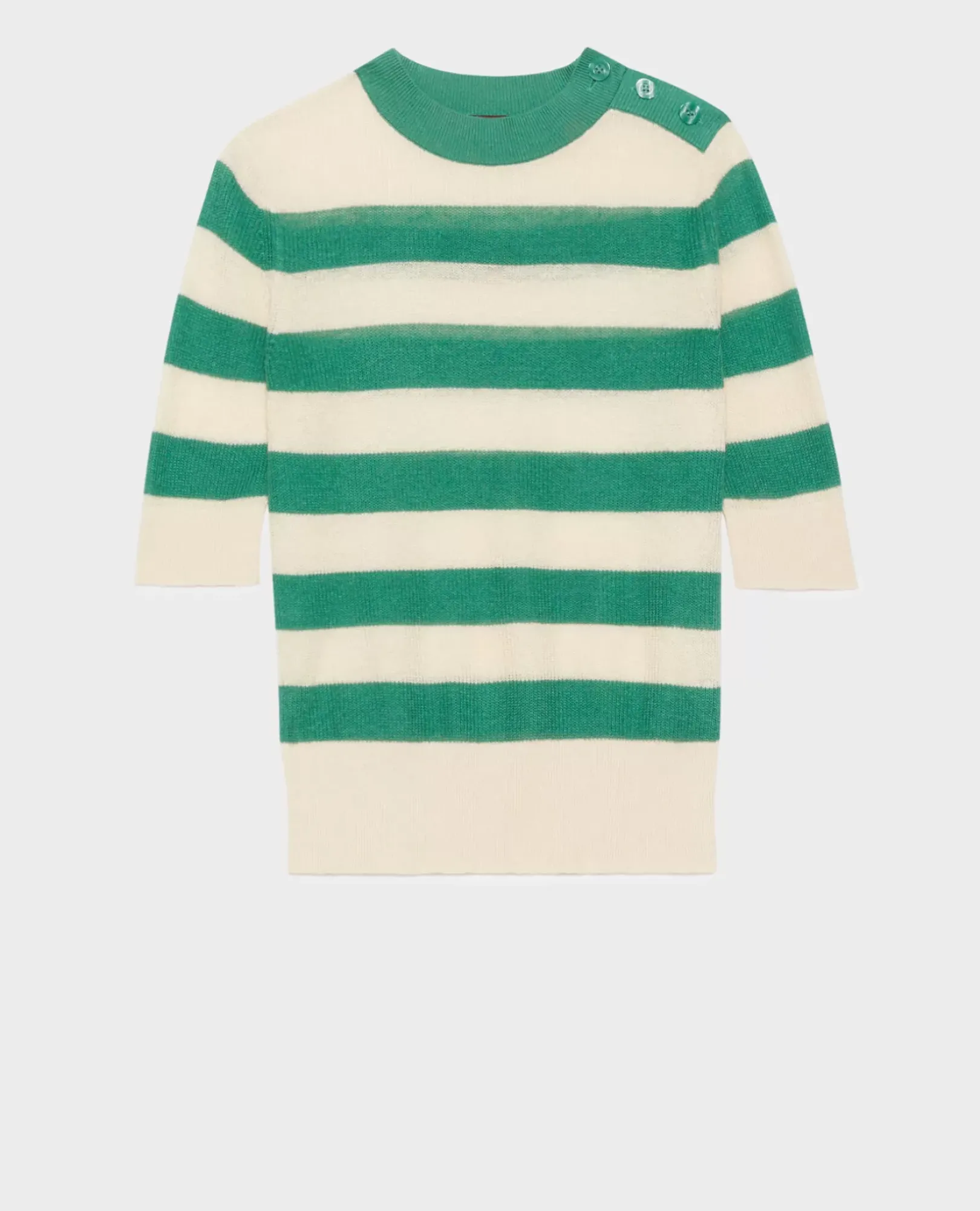 Femme Comptoir des Cotonniers Pull Manches Courtes En Lin
