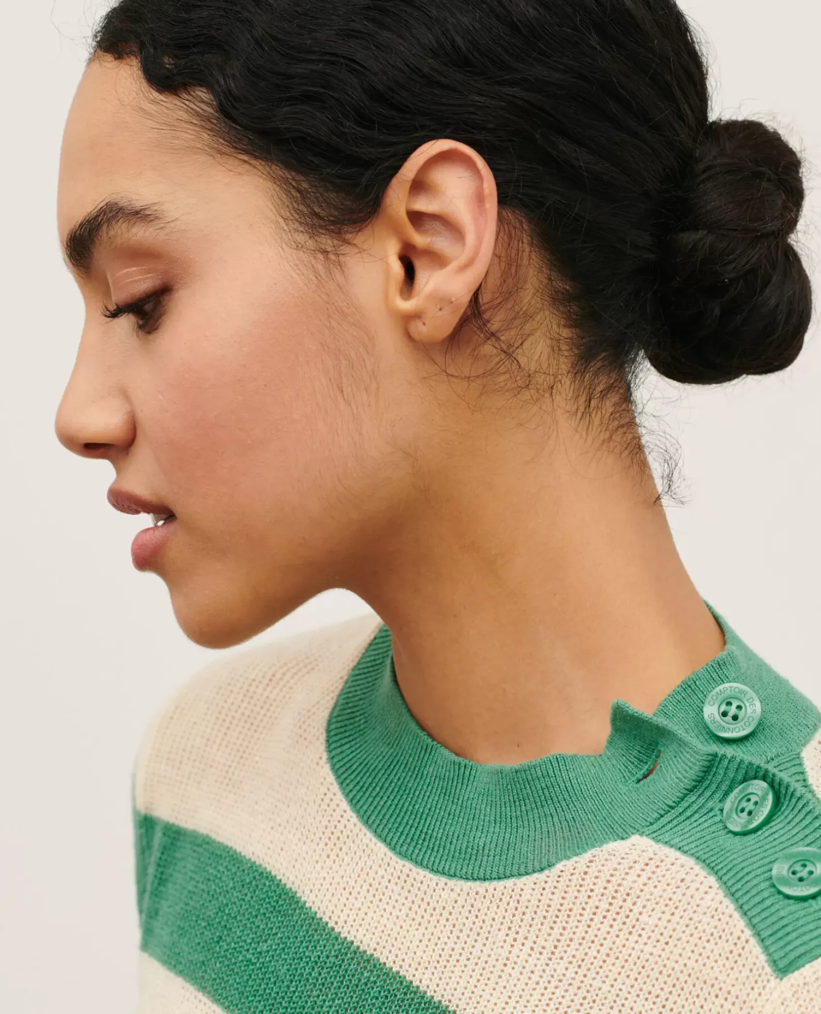 Femme Comptoir des Cotonniers Pull Manches Courtes En Lin