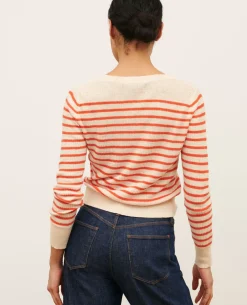 Femme Comptoir des Cotonniers Pull Mariniere En Lin