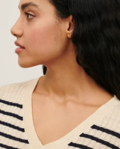 Femme Comptoir des Cotonniers Pull Mariniere En Lin