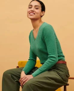 Femme Comptoir des Cotonniers Pull Texture En Lin