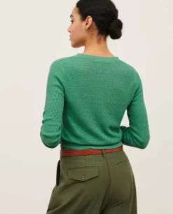 Femme Comptoir des Cotonniers Pull Texture En Lin