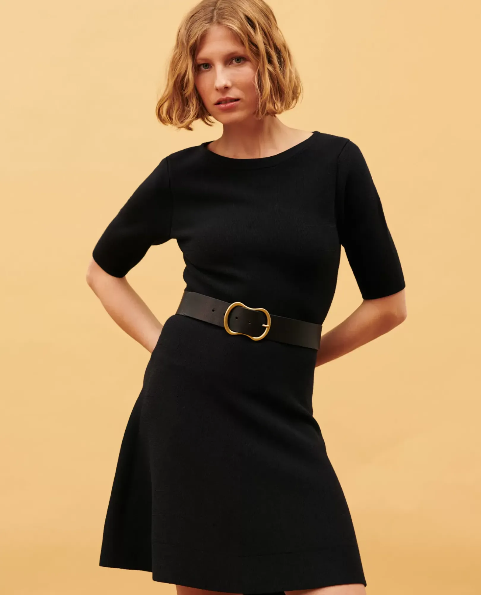 Femme Comptoir des Cotonniers Robe Courte En Laine
