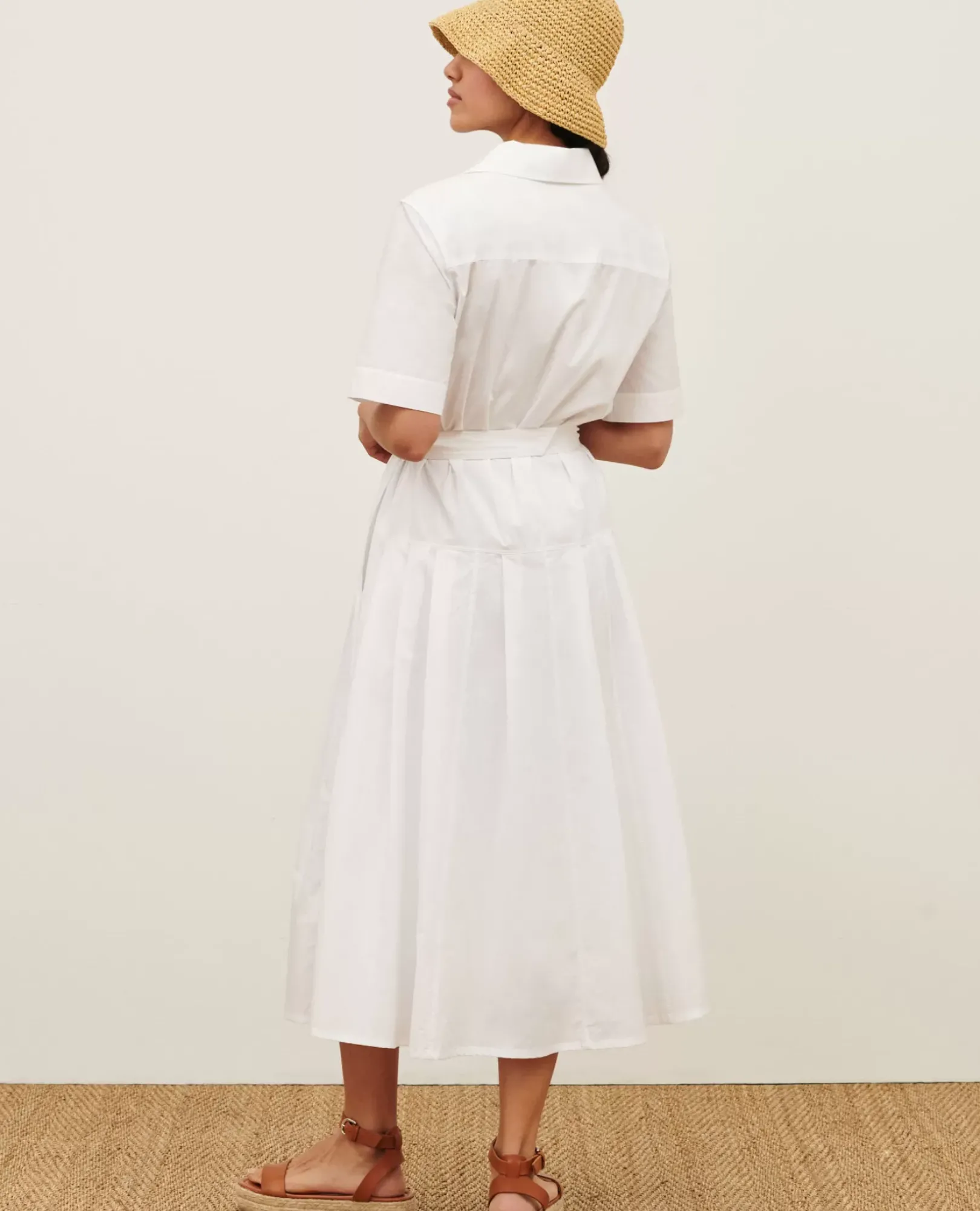 Femme Comptoir des Cotonniers Robe Midi En Coton