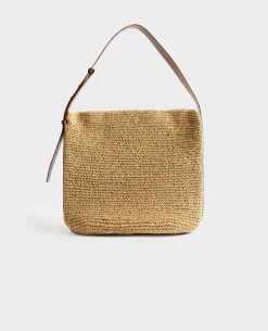 Femme Comptoir des Cotonniers Sac Raphia Papier Crochete Main