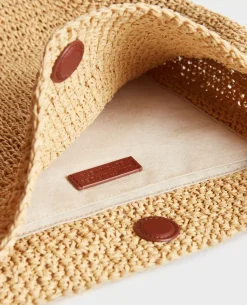 Femme Comptoir des Cotonniers Sac Raphia Papier Crochete Main