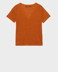 Femme Comptoir des Cotonniers Sarah - T-Shirt En Lin