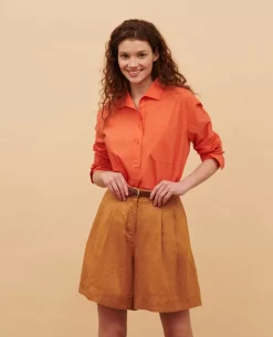 Femme Comptoir des Cotonniers Short Ample En Lin