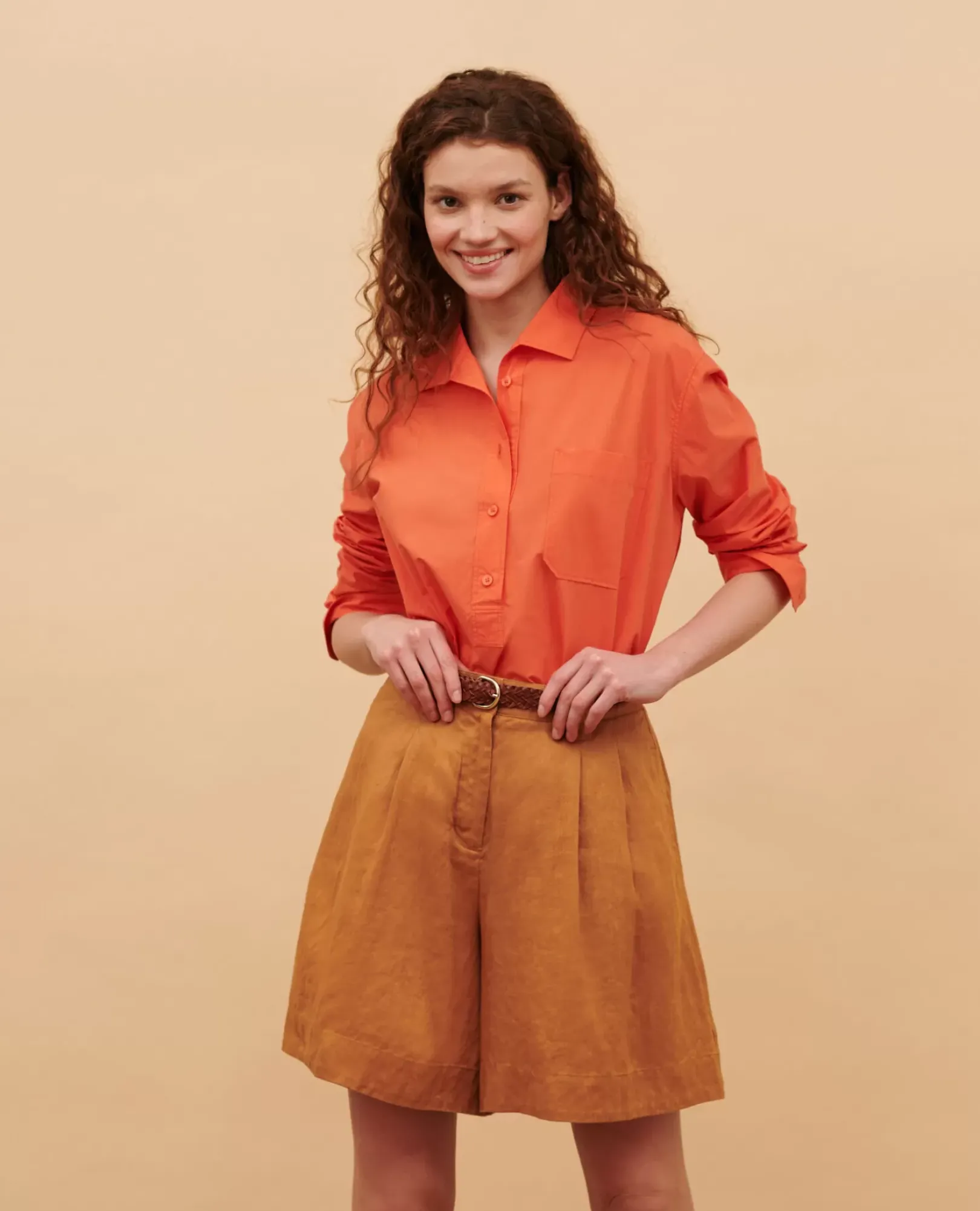 Femme Comptoir des Cotonniers Short Ample En Lin