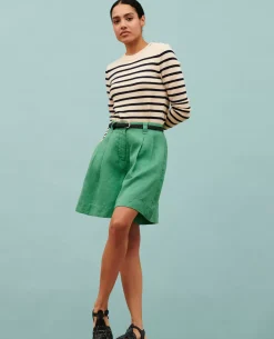 Femme Comptoir des Cotonniers Short Ample En Lin