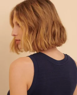 Femme Comptoir des Cotonniers T-Shirt Sans Manches En Lin