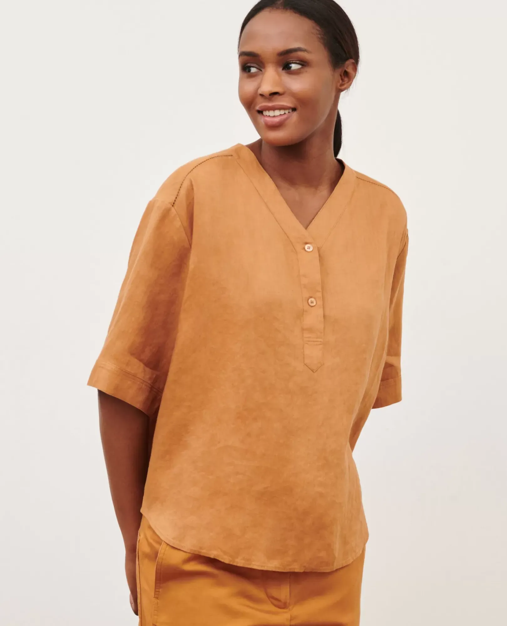 Femme Comptoir des Cotonniers Tunique Ample En Lin