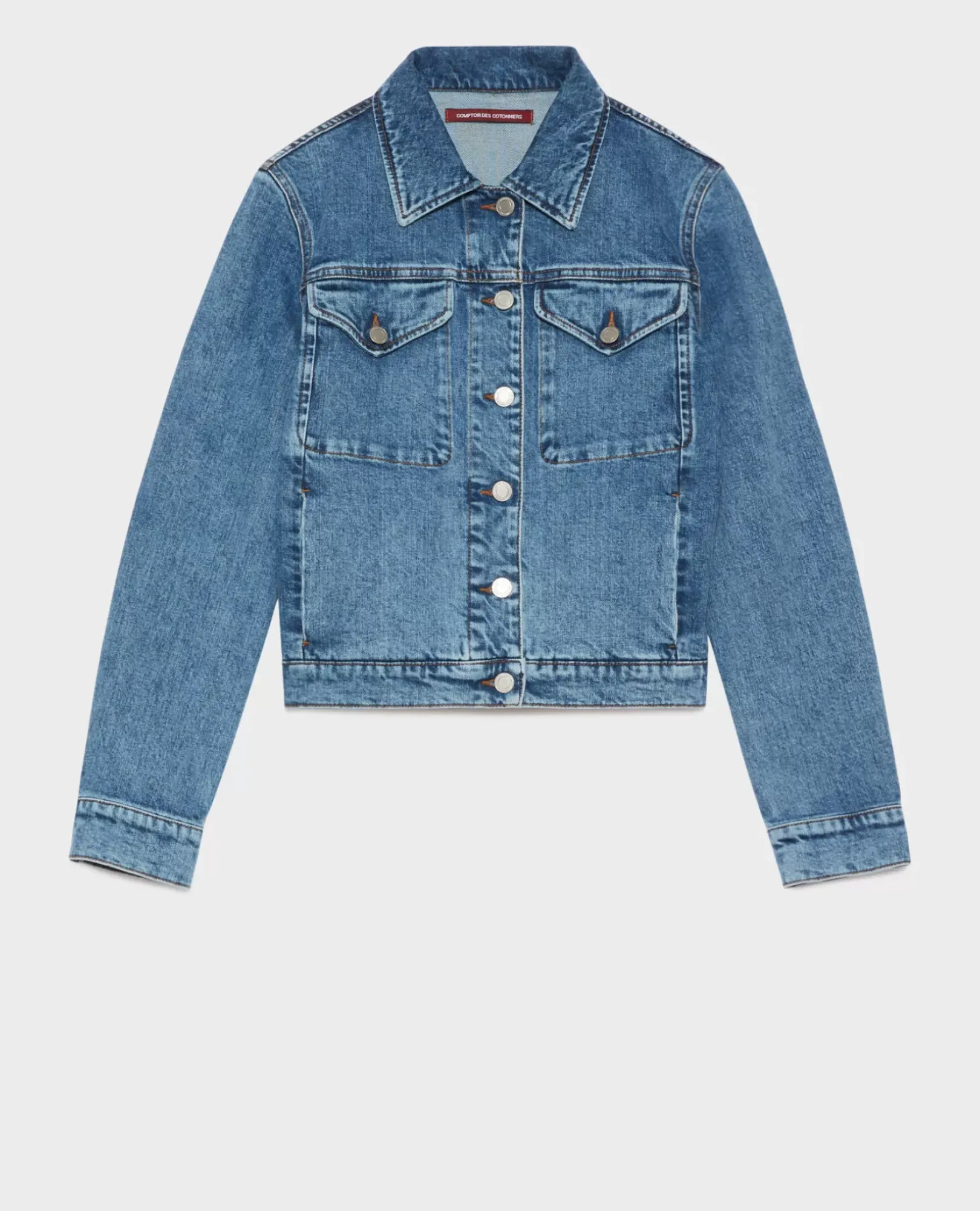 Femme Comptoir des Cotonniers Veste Courte En Jean
