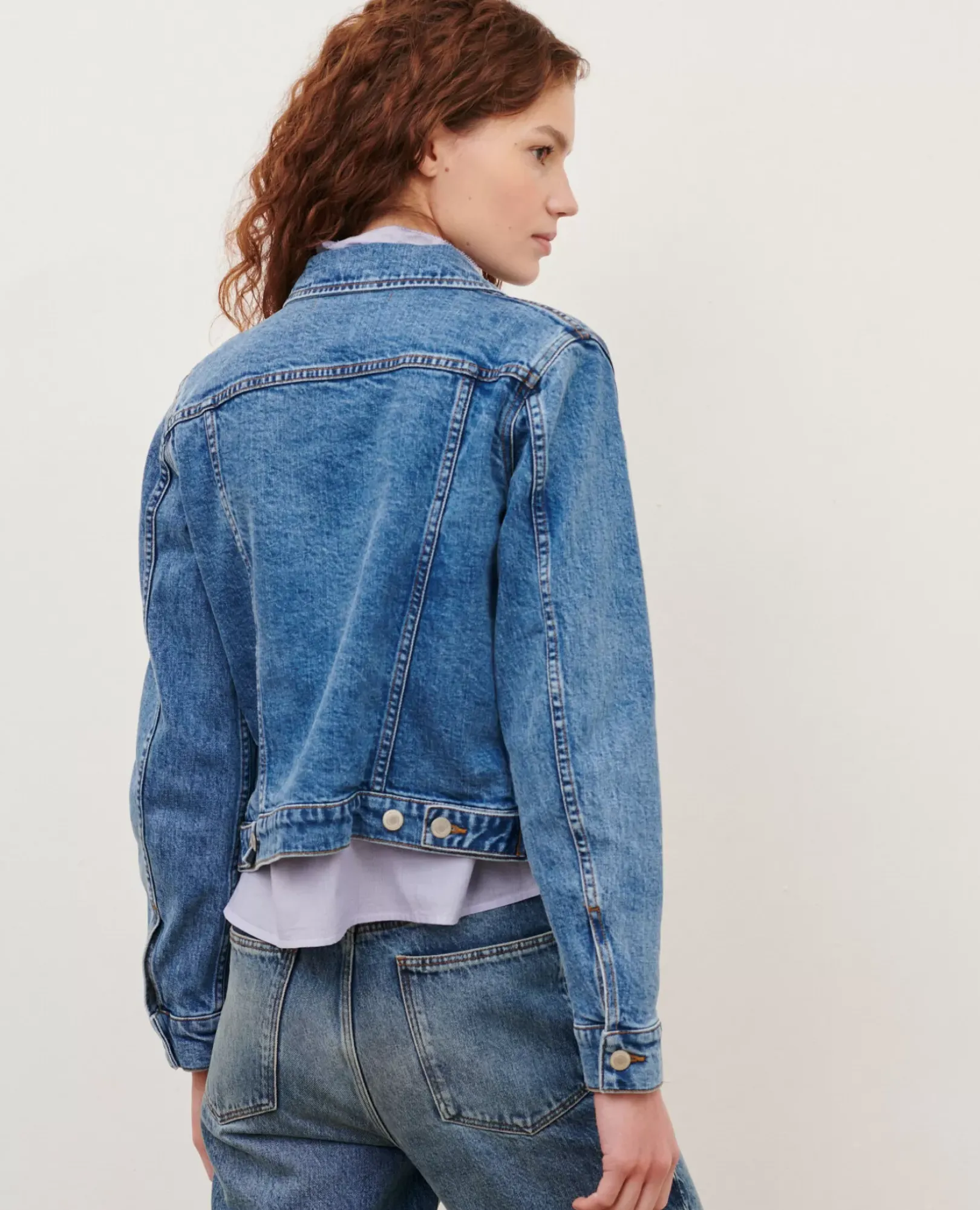 Femme Comptoir des Cotonniers Veste Courte En Jean