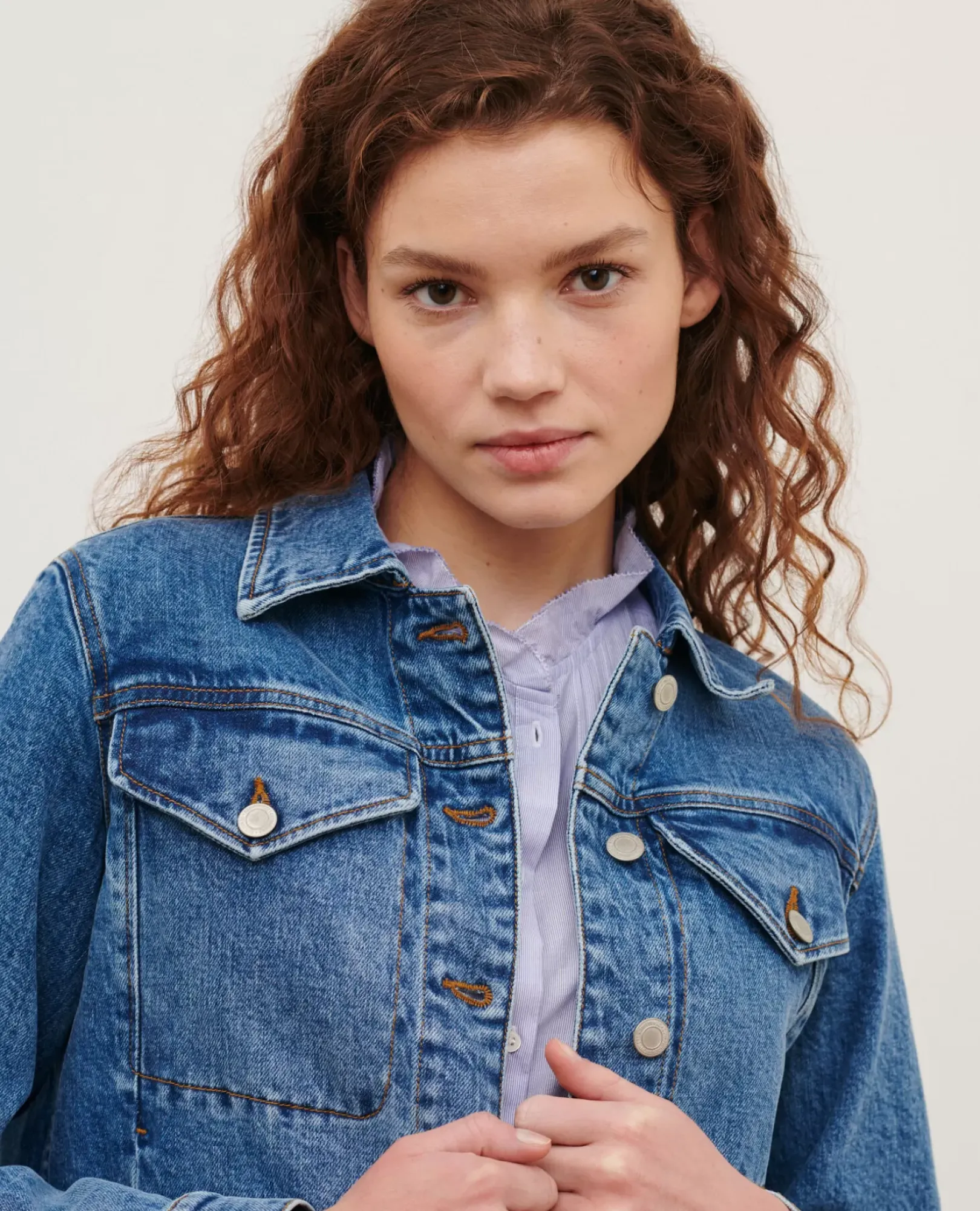 Femme Comptoir des Cotonniers Veste Courte En Jean
