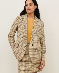 Femme Comptoir des Cotonniers Veste De Blazer En Coton Melange