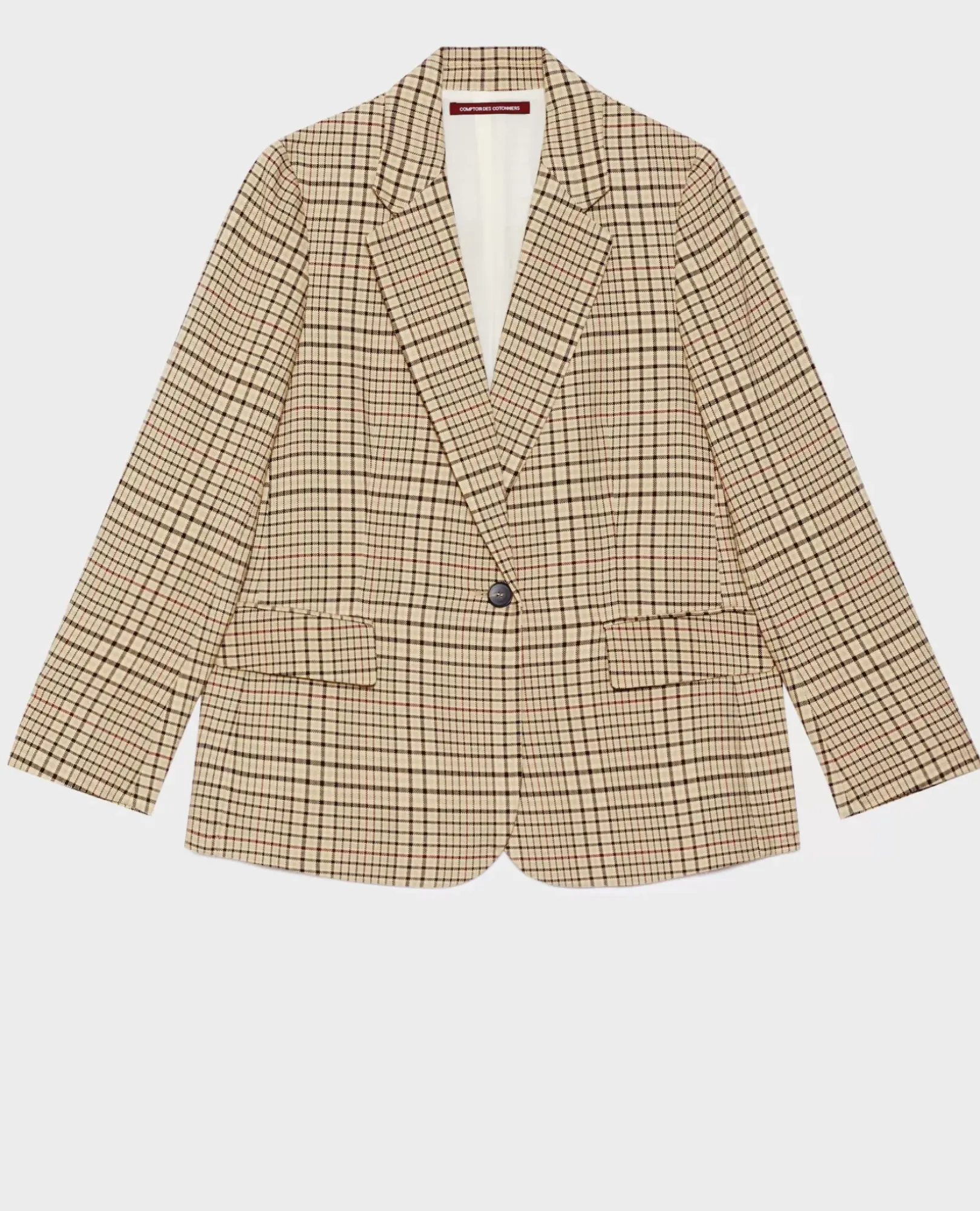 Femme Comptoir des Cotonniers Veste De Blazer En Coton Melange