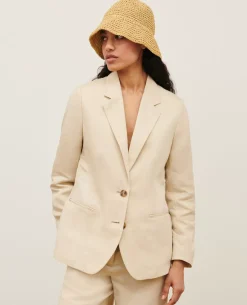 Femme Comptoir des Cotonniers Veste De Blazer En Lin Melange