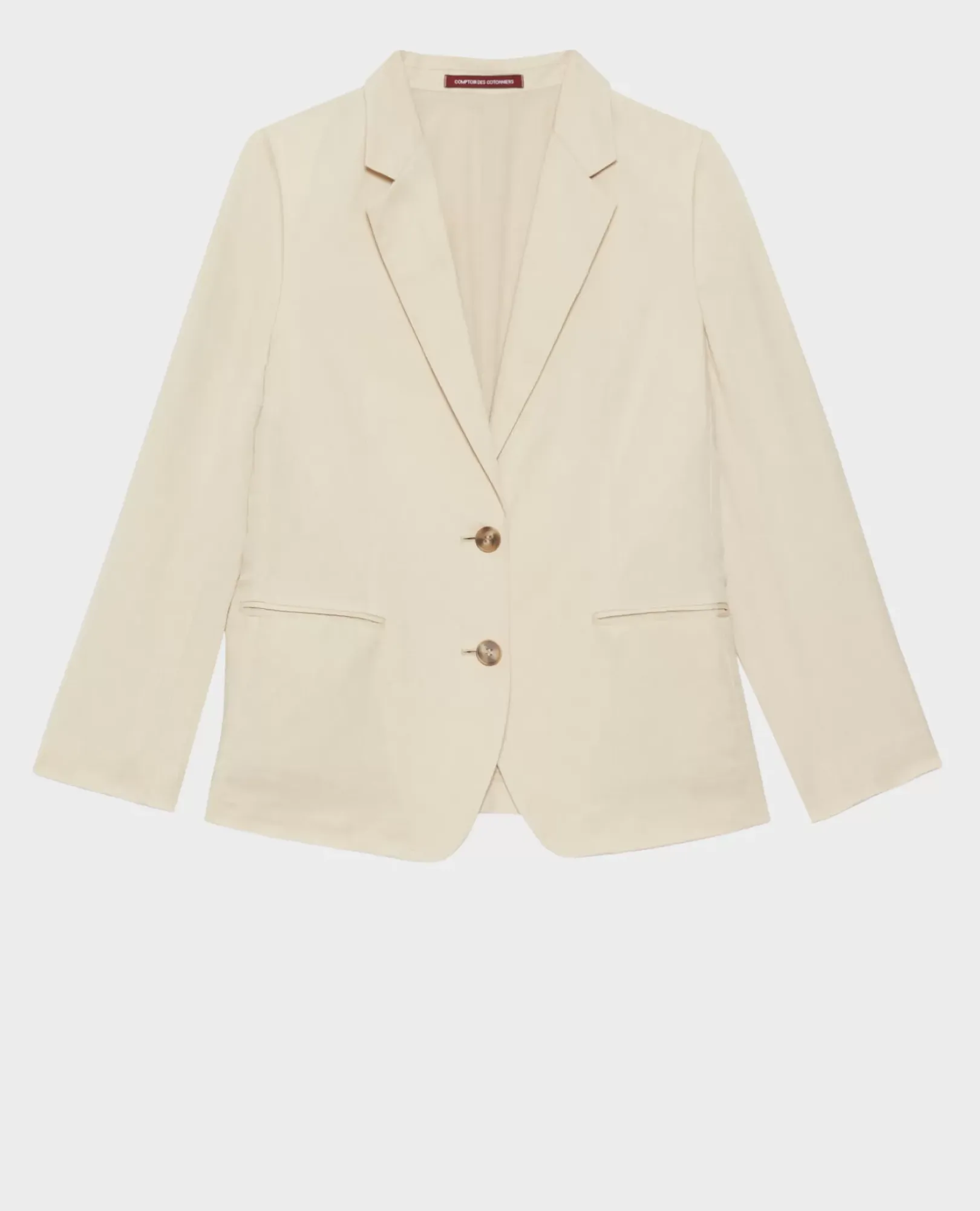 Femme Comptoir des Cotonniers Veste De Blazer En Lin Melange