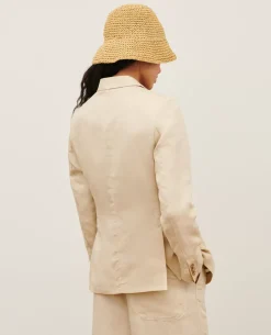 Femme Comptoir des Cotonniers Veste De Blazer En Lin Melange