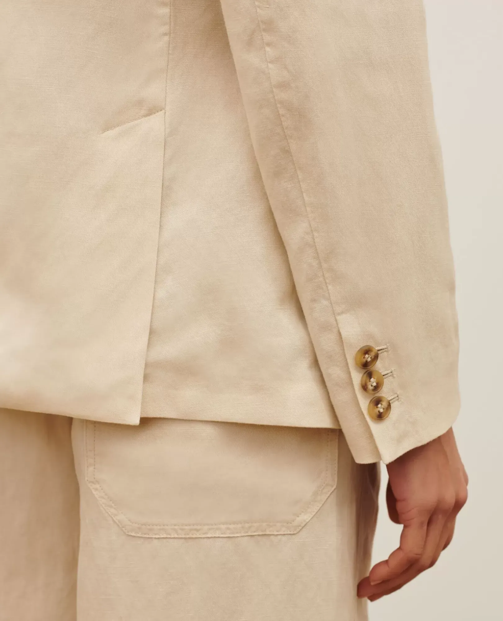 Femme Comptoir des Cotonniers Veste De Blazer En Lin Melange