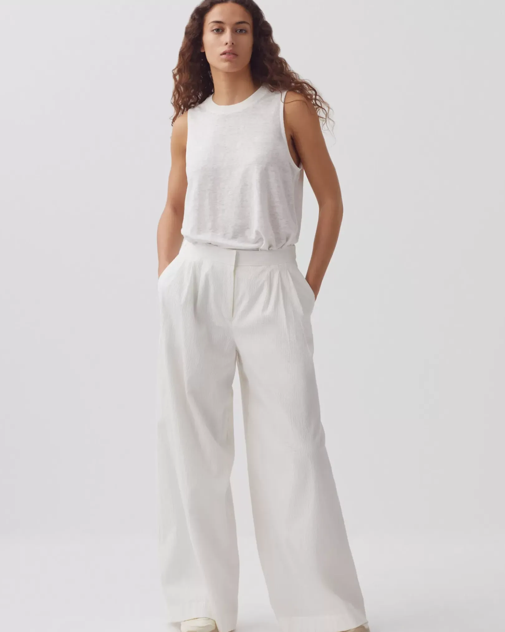 Femme Comptoir des Cotonniers Yvonne - Pantalon Ample En Coton